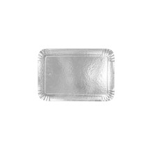 Bandeja Rectangular Plata y Oro 28 x 42 cm. (Pack 25 Uds.) García de Pou - La Casa de Vesta
